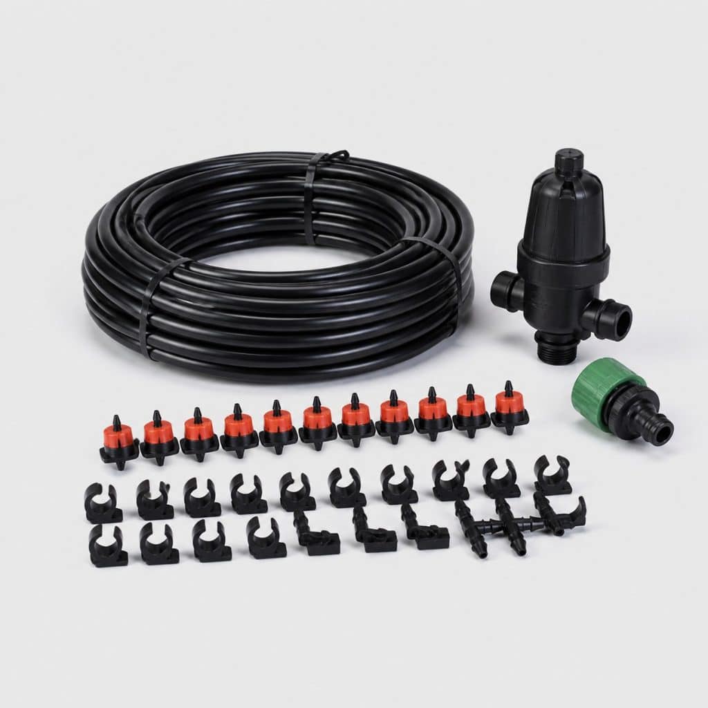 Kit d'arrosage goutte-à-goutte complet pour potager
