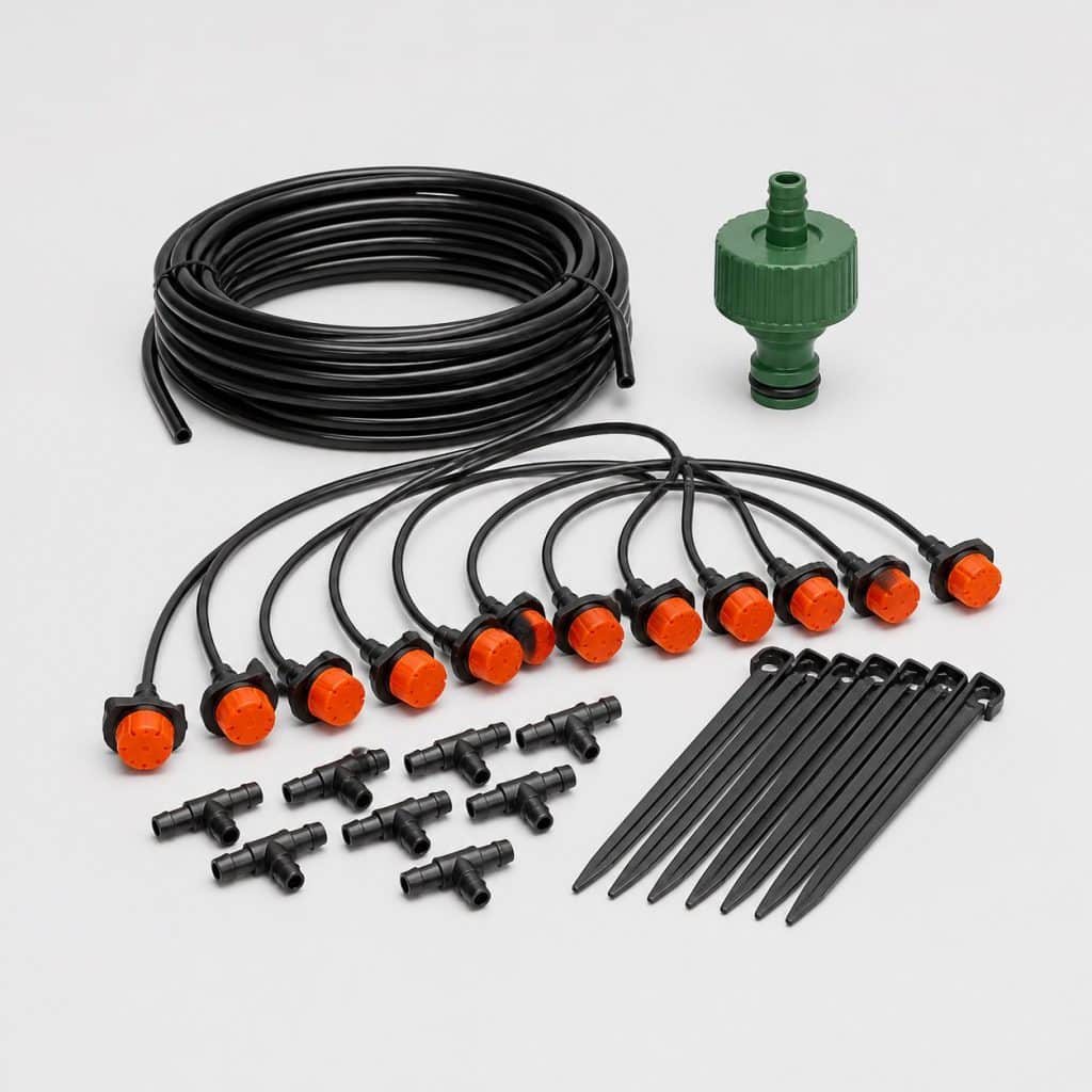 Kit d'arrosage goutte-à-goutte gravitaire pour tomates