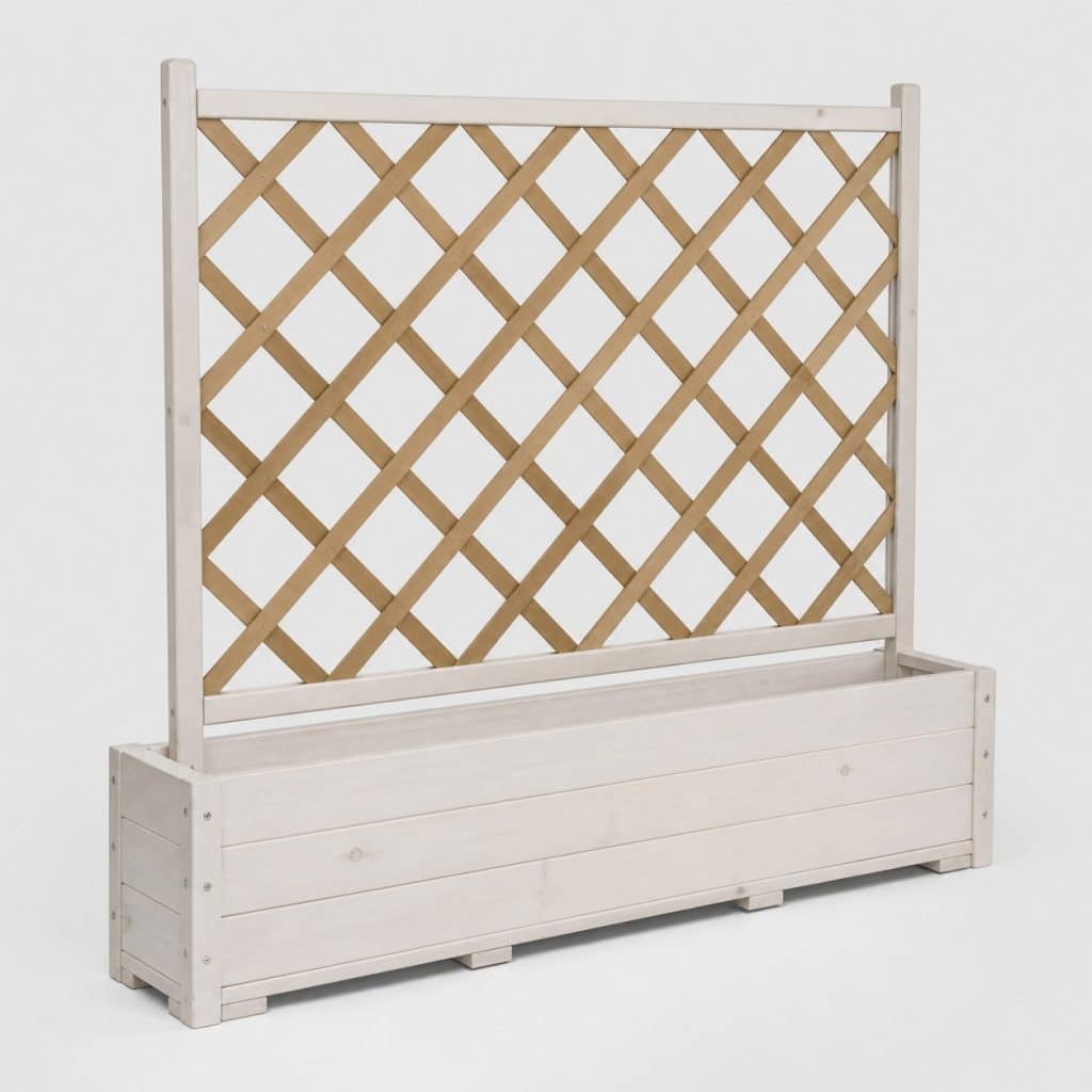 Jardinière avec treillis pas cher à grand bac