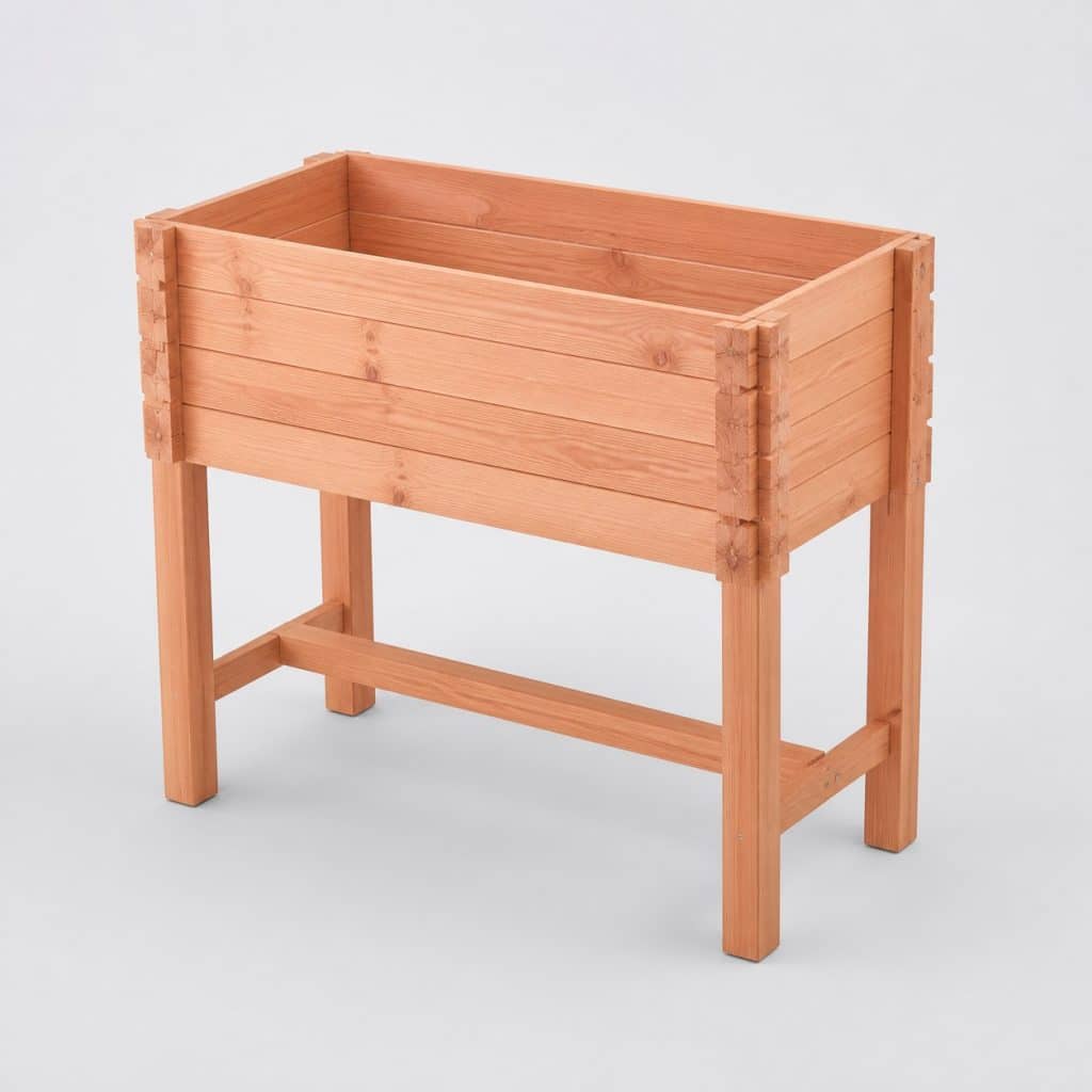Jardinière haute en bois douglas pour potager 80 cm