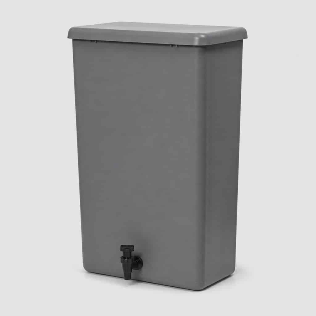 Récupérateur d'eau 300 L rectangulaire gris à petit prix