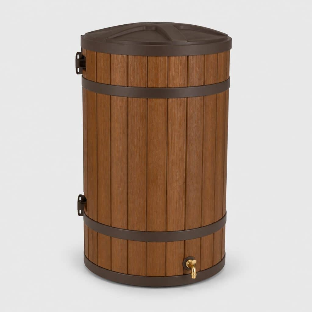 Récupérateur d'eau imitation bois 300 L mural