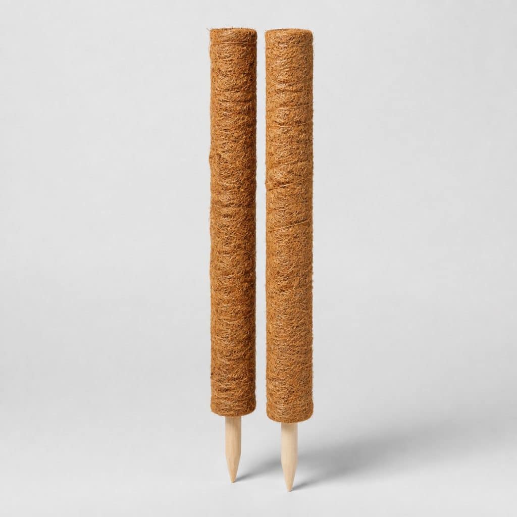 Lot de 2 tuteurs en fibre de coco de 75 cm pour monstera